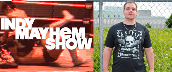 pro wrestling tees - indy mayhem show - jeremy meyer